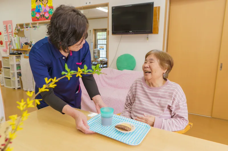 喫食中の利用者