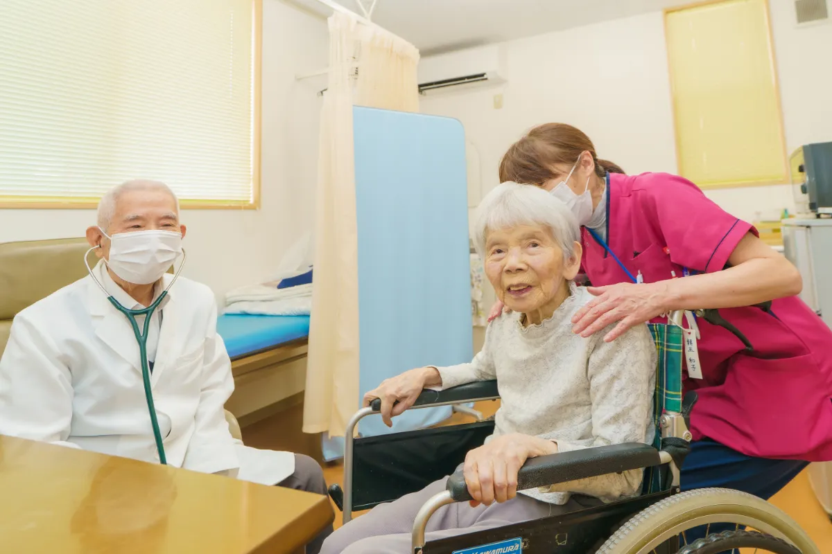 利用者さんと手にぎる